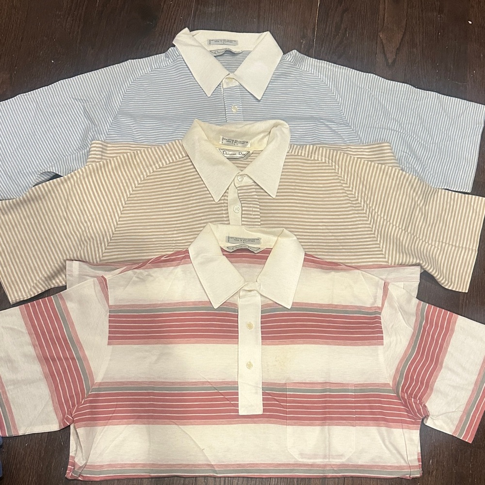 CHRISTIAN DIOR VINTAGE POLO LOT OF 3